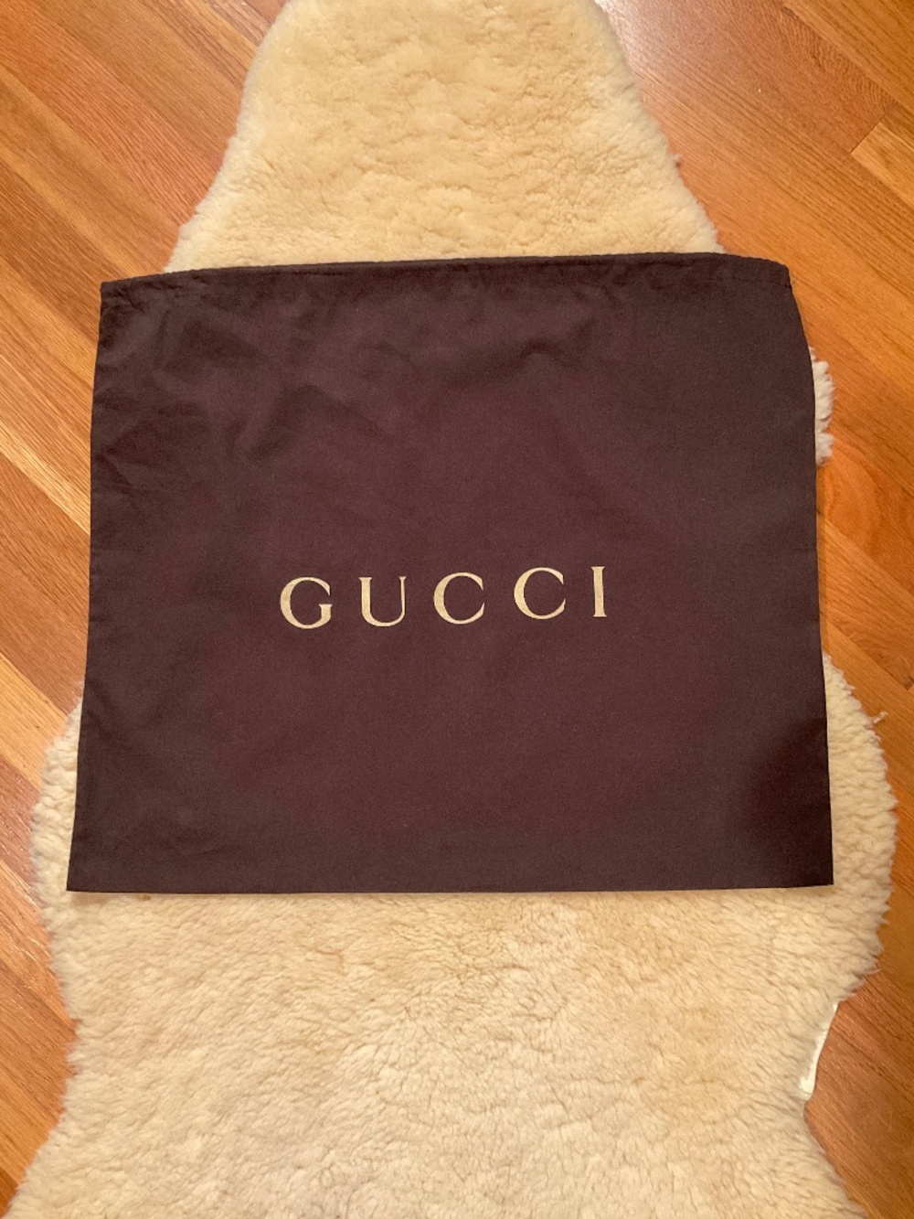 Gucci large drawstring dust bag
